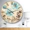 Designart 'Blue Poppies Cottage Flowers Ii Farmhouse Wall Clock